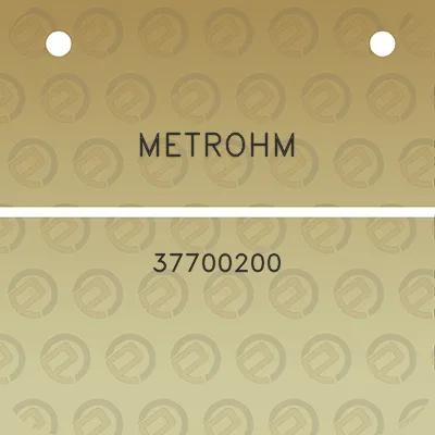 metrohm-37700200