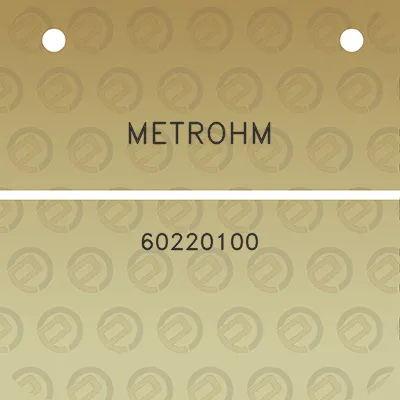 metrohm-60220100