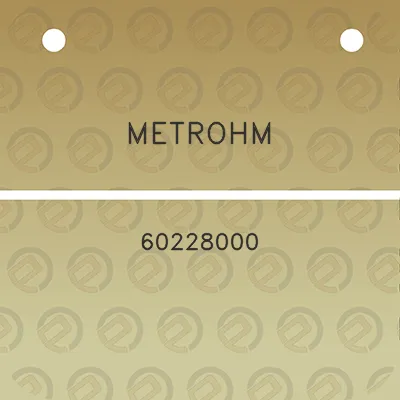 metrohm-60228000