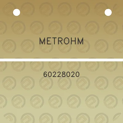 metrohm-60228020