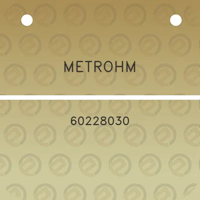 metrohm-60228030