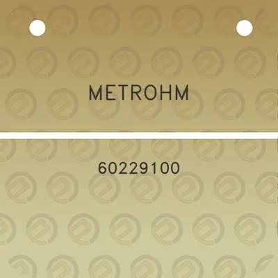 metrohm-60229100