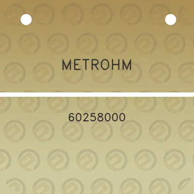 metrohm-60258000