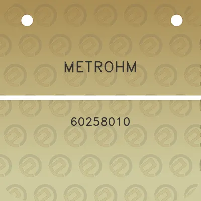 metrohm-60258010