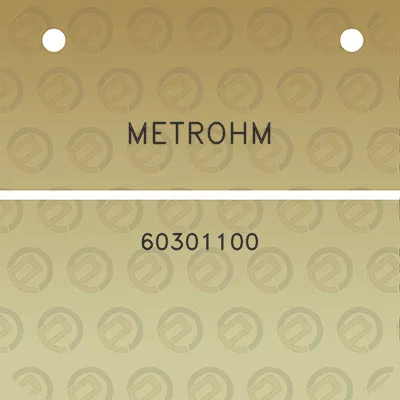 metrohm-60301100