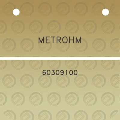 metrohm-60309100