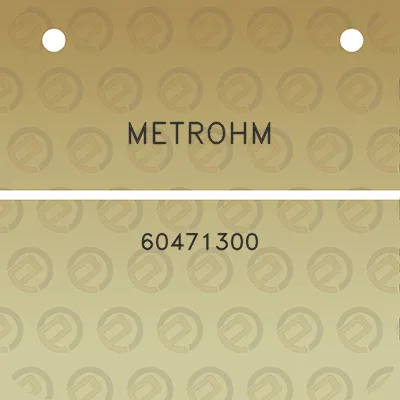 metrohm-60471300