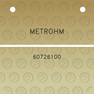 metrohm-60726100