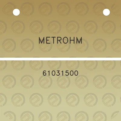 metrohm-61031500