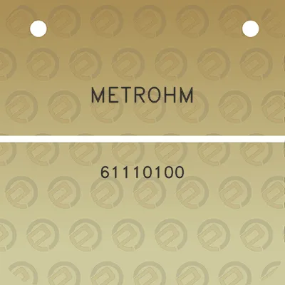 metrohm-61110100