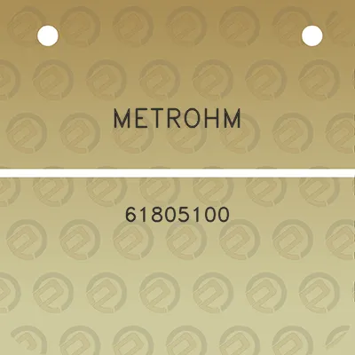 metrohm-61805100