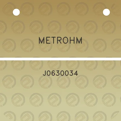 metrohm-j0630034