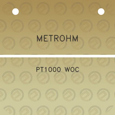 metrohm-pt1000-woc