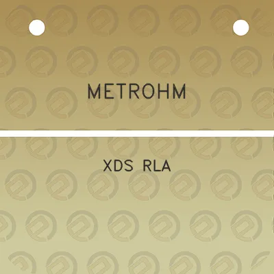 metrohm-xds-rla