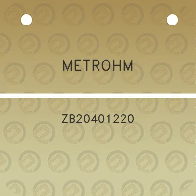 metrohm-zb20401220