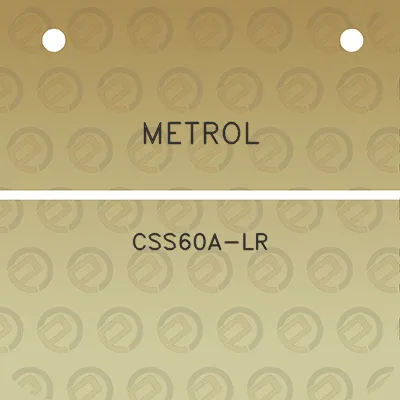 metrol-css60a-lr