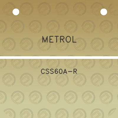 metrol-css60a-r