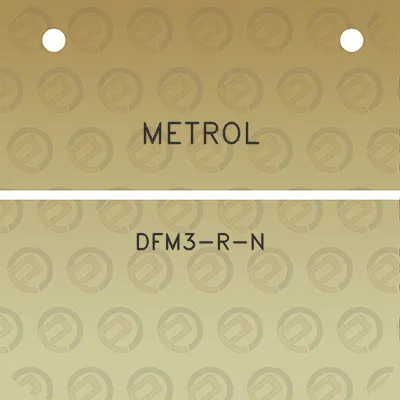 metrol-dfm3-r-n