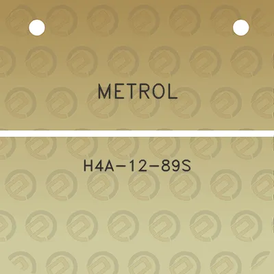 metrol-h4a-12-89s