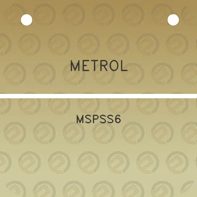 metrol-mspss6