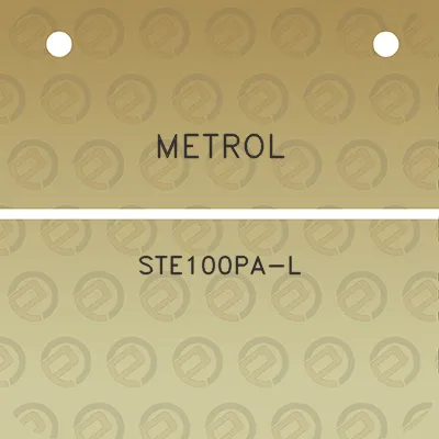 metrol-ste100pa-l