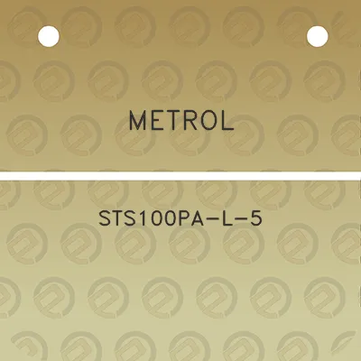 metrol-sts100pa-l-5