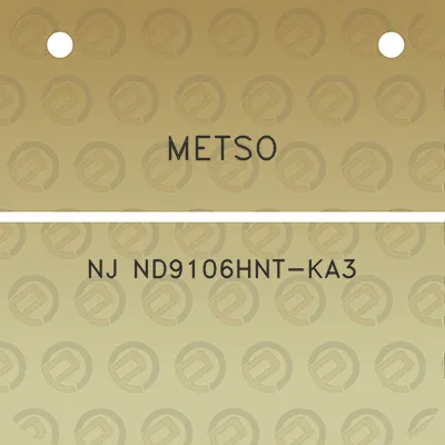 metso-nj-nd9106hnt-ka3