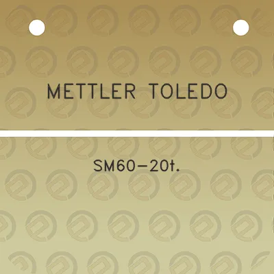 mettler-toledo-sm60-20t