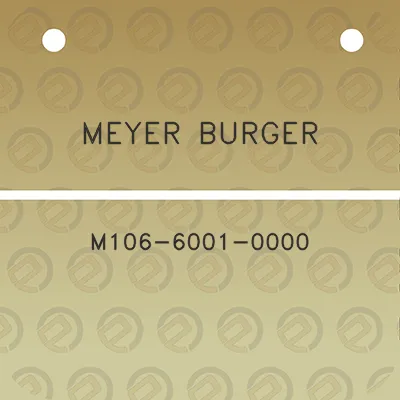 meyer-burger-m106-6001-0000