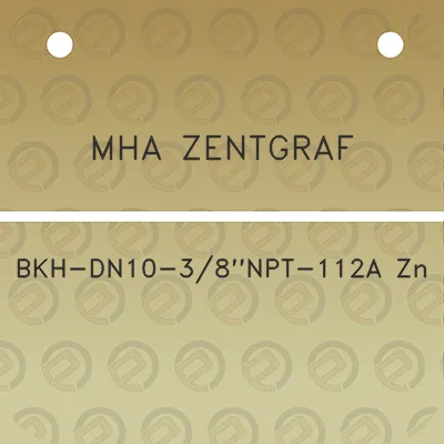 mha-zentgraf-bkh-dn10-38npt-112a-zn