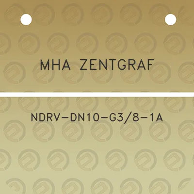 mha-zentgraf-ndrv-dn10-g38-1a