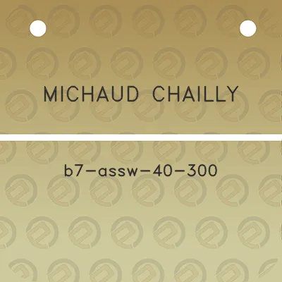 michaud-chailly-b7-assw-40-300