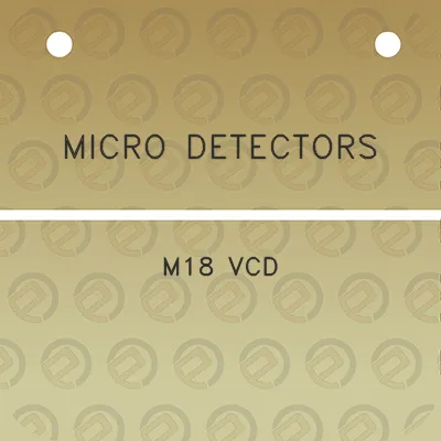 micro-detectors-m18-vcd