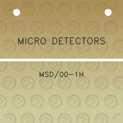 micro-detectors-msd00-1h