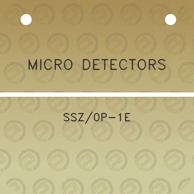 micro-detectors-ssz0p-1e