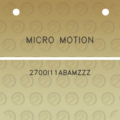 micro-motion-2700i11abamzzz