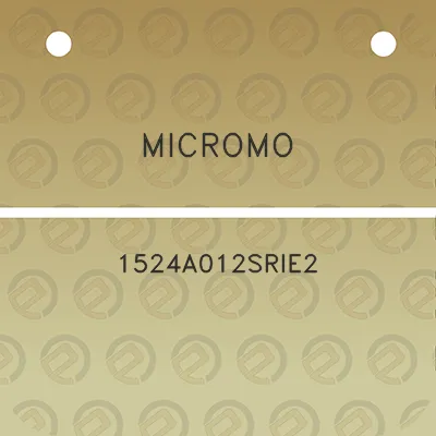 micromo-1524a012srie2