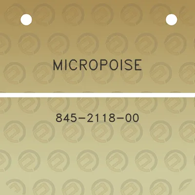 micropoise-845-2118-00