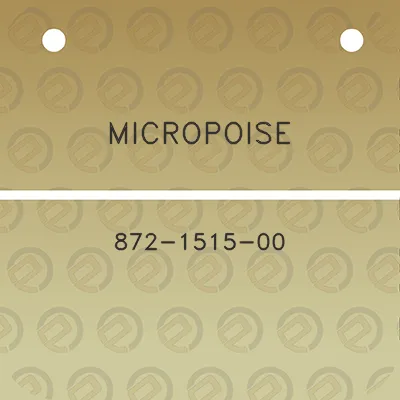 micropoise-872-1515-00