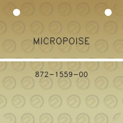 micropoise-872-1559-00