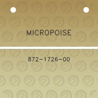 micropoise-872-1726-00