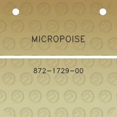 micropoise-872-1729-00