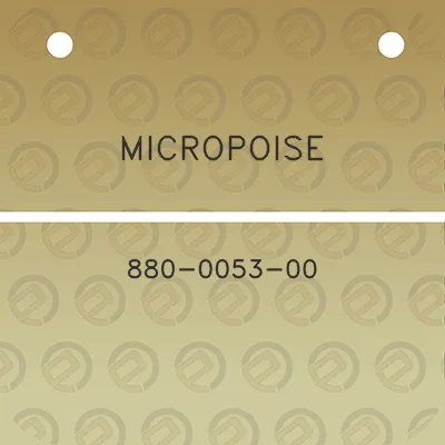 micropoise-880-0053-00