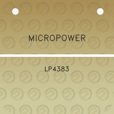 micropower-lp4383