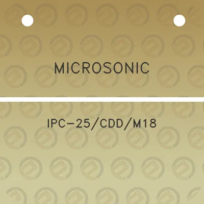 microsonic-ipc-25cddm18