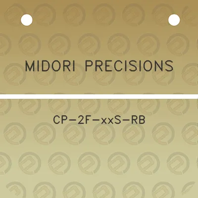 midori-precisions-cp-2f-xxs-rb