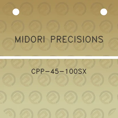 midori-precisions-cpp-45-100sx