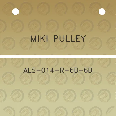 miki-pulley-als-014-r-6b-6b