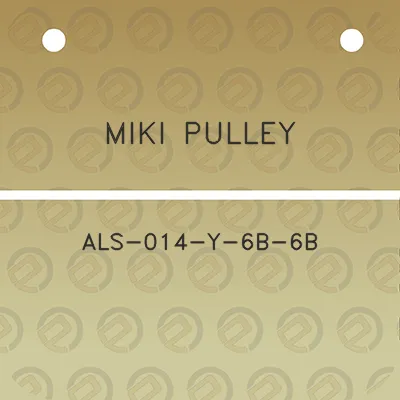 miki-pulley-als-014-y-6b-6b