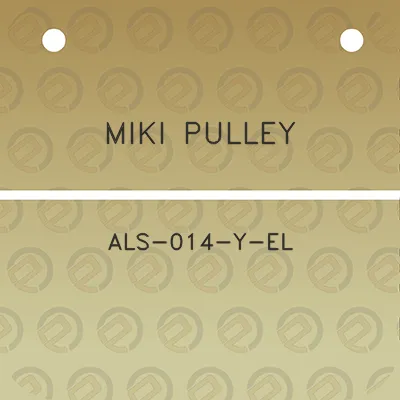 miki-pulley-als-014-y-el